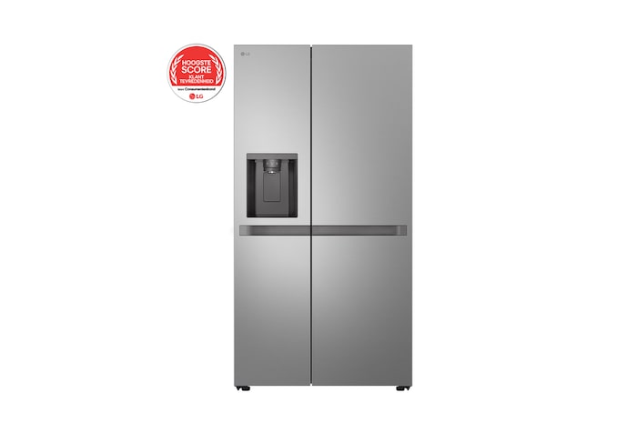 Voorkant van 641L Amerikaanse koelkast Zilver | Linear Cooling™ - GSLC41PYPE